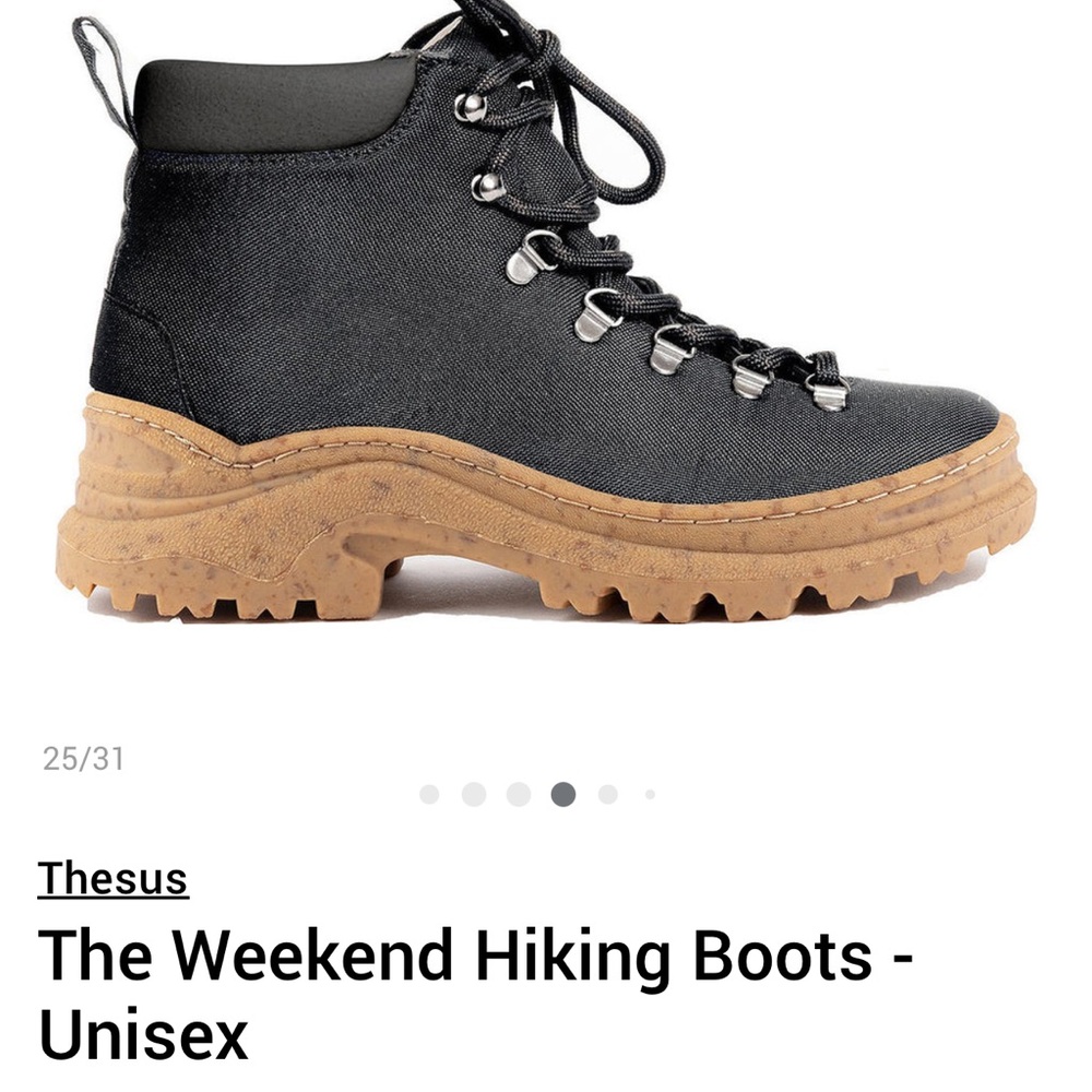 Thesus Weekend Hiking boot in Black and Tan size 40
